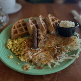 waffles, food