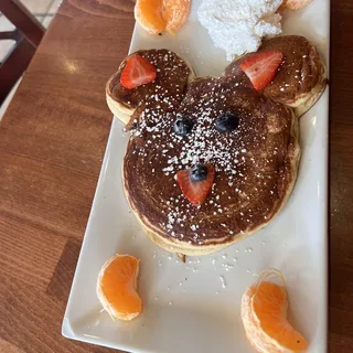 Kids Happy Face Chocolate Chip Pancakes