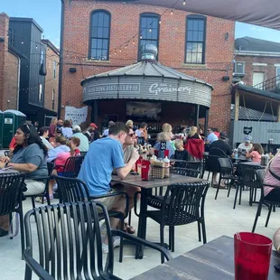 Great outside patio bar. Love this place