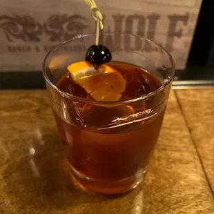 Smoked Reposado Tequila Old Fashioned