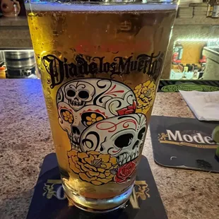 Very cool beer glass.