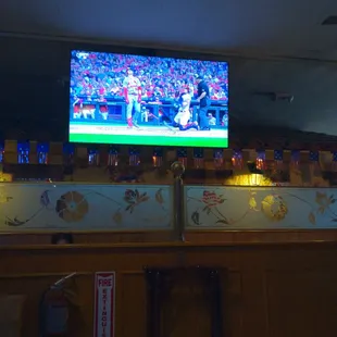 a television in the middle of the room