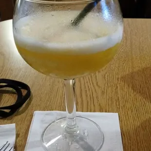 This is a peach margarita Very good!