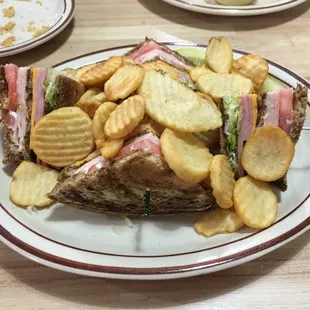 Club Sandwich with Cottage Fries