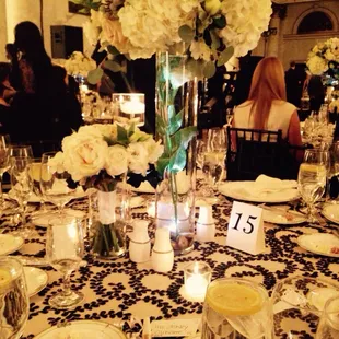 Our table! Loved the decor
