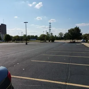 Large parking area