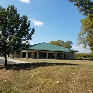 Lots of green space around venue
