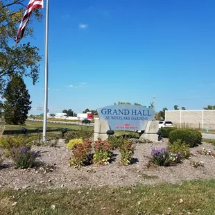 Signage as you enter venue