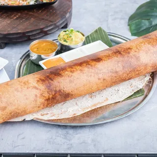 Ghee Roast Dosa with Curry