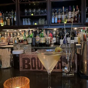 Extra Dirty Martini. Super cute and cozy vibes inside.