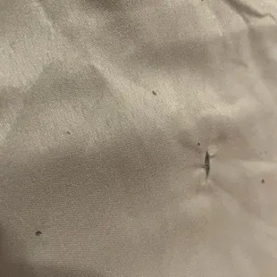 Burnt hole is sheets