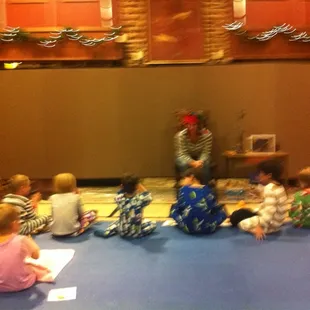 Getting ready for Christmas story time