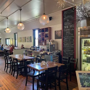 the interior of a restaurant