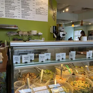 Salads and menu