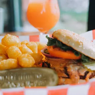 a sandwich and french fries