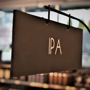 a sign that says ipa