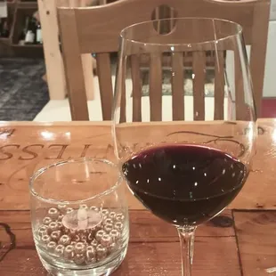 Glass of Spanish red