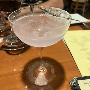 Lemon Drop Lavender Martini was fabulous