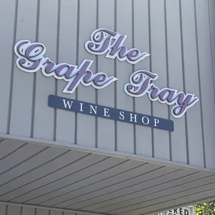 the front of a wine shop