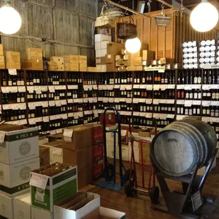 Large wine selection