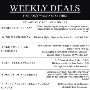 Enjoy daily discounts, cheers!