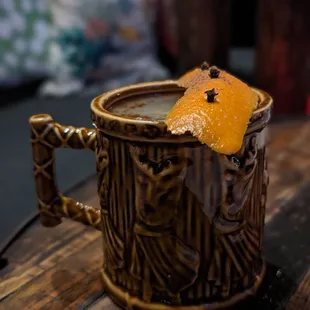 Seasonal drink: ho ho hot buttered rum $16