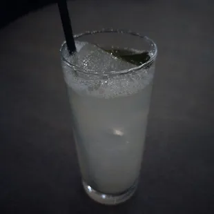 "Phil Collins" from their daily special menu (a fancy Tom Collins)