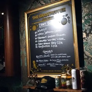 beer and specials when I was there yesterday, but they're always changing