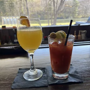 Mimosa and Bloody Mary