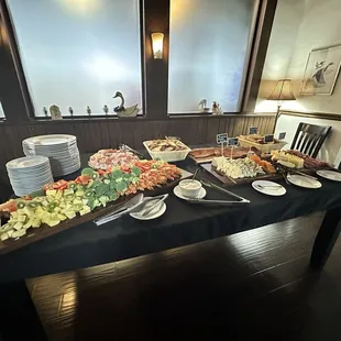 Cocktail hour food display