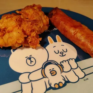 Mochiko chicken and Lumpia