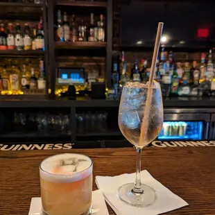 Whiskey sour &amp; pony spritz