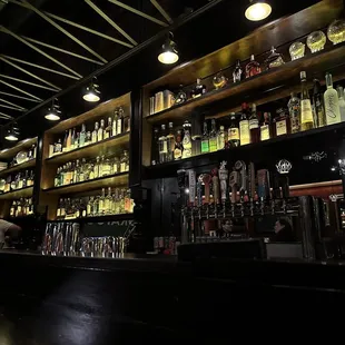 Inside - bar area - nice selection