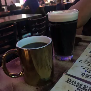 Coffee and Guinness!