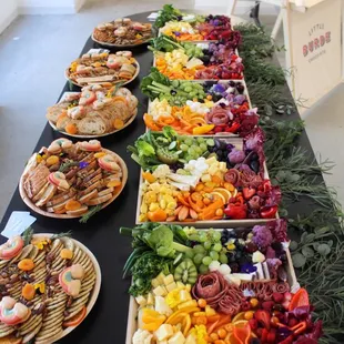 Pride theme boards and carb platters