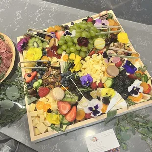 Vegetarian cheese board
