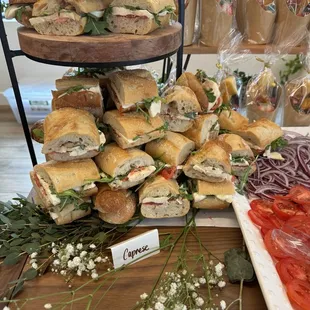 Caprese sandwiches. Very delicious