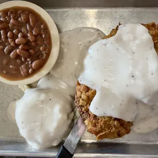 Chicken Fried Steak dinner