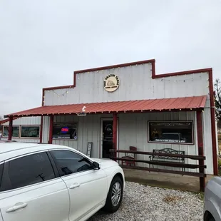 the outside of the building