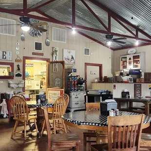 the inside of a restaurant