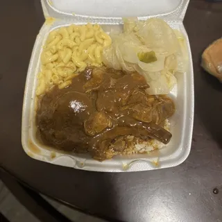 Smothered Pork Chop Combo