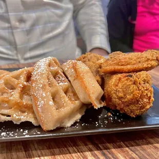 Chicken and waffles