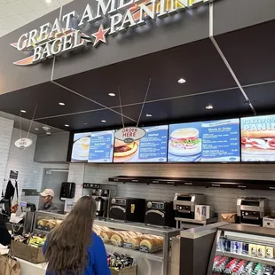 Rude staff in this bagel shop