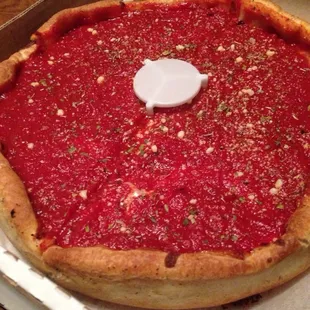 Deep dish deliciousness.