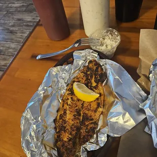 blackened fish