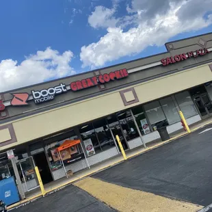 the front of the store