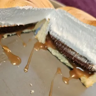 EUROPEAN TART - Caramel,  chocolate mousse, marshmallow topping