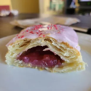 The inside of the pop tart.