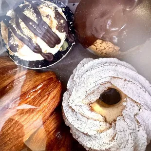 Chocolate Mini Pie, Paris Brest, Choux Bun, Croissant