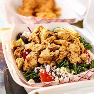 Classic Greek Salad w/ Chicken